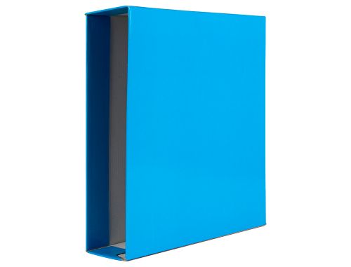 Caixa para pasta de arquivo de alavanca liderpapel documenta cartao folio lombada 75 mm celeste , Liderpapel , 64591 , 8423473645912